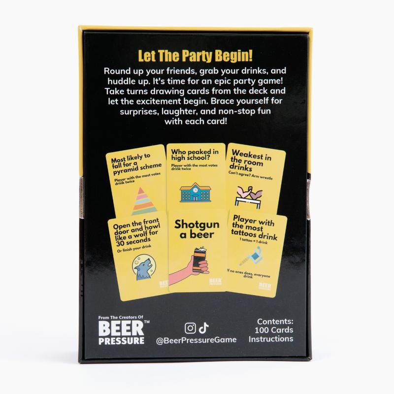 Beer Pressure - Drinking Card Game for Parties, Pregames, and Game Nights. The Perfect Party Gift!