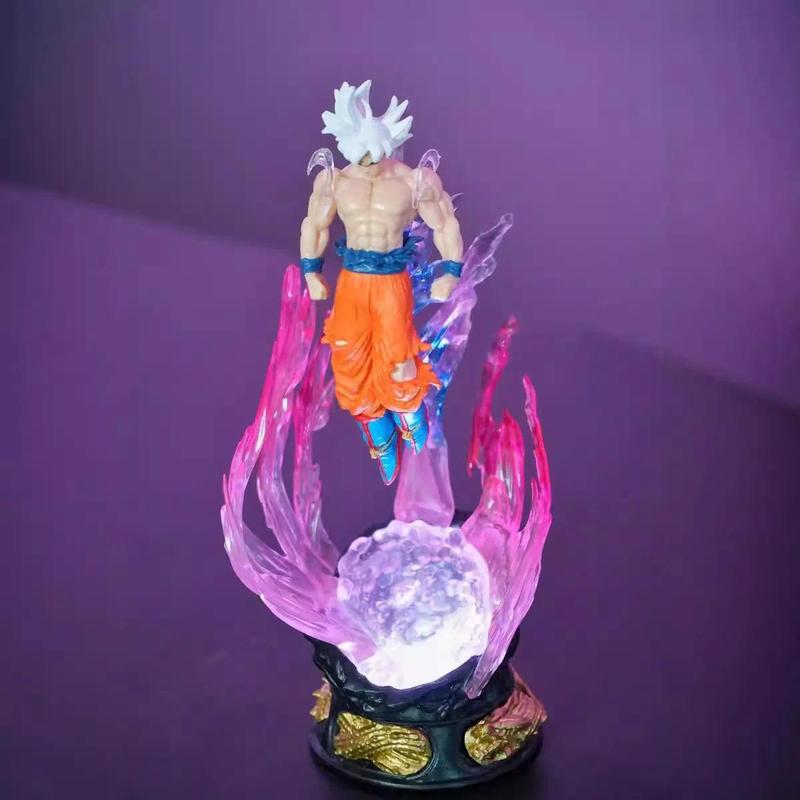 Dragon Ball Anime Figure 25cm Son Goku Ultra Instinct Super Saiyan Figurine Statue Pvc Statue Model Ornament Collection Figurine Gift