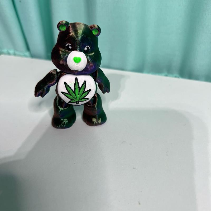 3D printed mini flexible bears Fu bear stoner bear