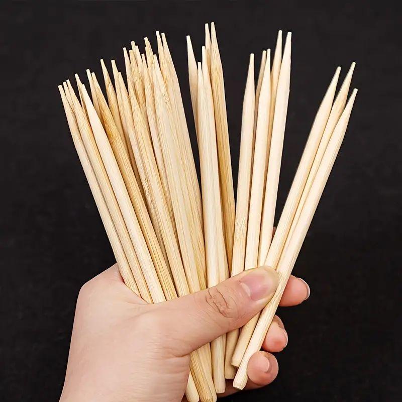 Bamboo Stick (30pcs), Double Head Design Bamboo Stick, DIY Scratch Art Tool, DIY Painting Supplies for Scratch Wood Art, Paper Painting, Coloring and DIY