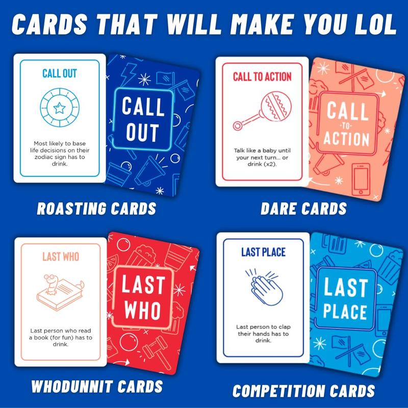 OFF TOPIC Last Call Drinking Game for Adults - Game Cards for Parties and Group Game Nights