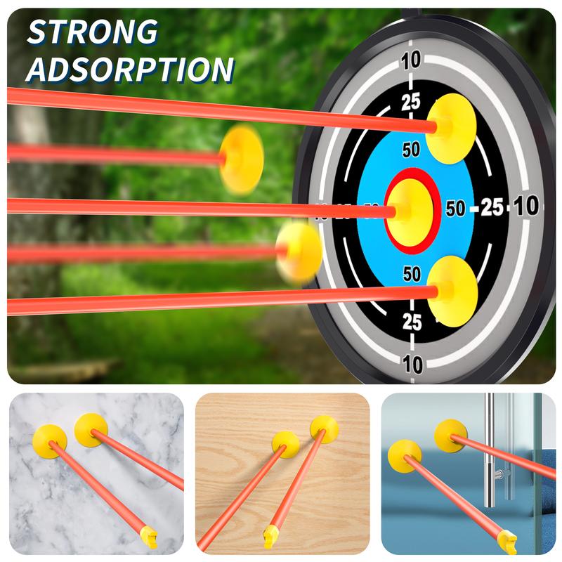 Archery Toy Set,  Bow and Arrow Toyswith Light-up LED, Target & Quiver, Indoor & Outdoor Archery Toys Gifts