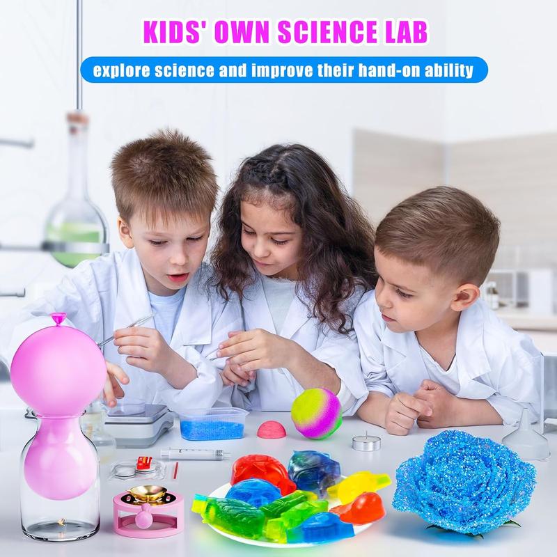 110 Lab Experiments Science Kits for Kids - STEM Projects Educational Scientific Toys for kids 6 7 8 9 10 12 Years Old, Christmas Birthday Gifts for Boys and Girls, Chemistry Set, Learning & Education