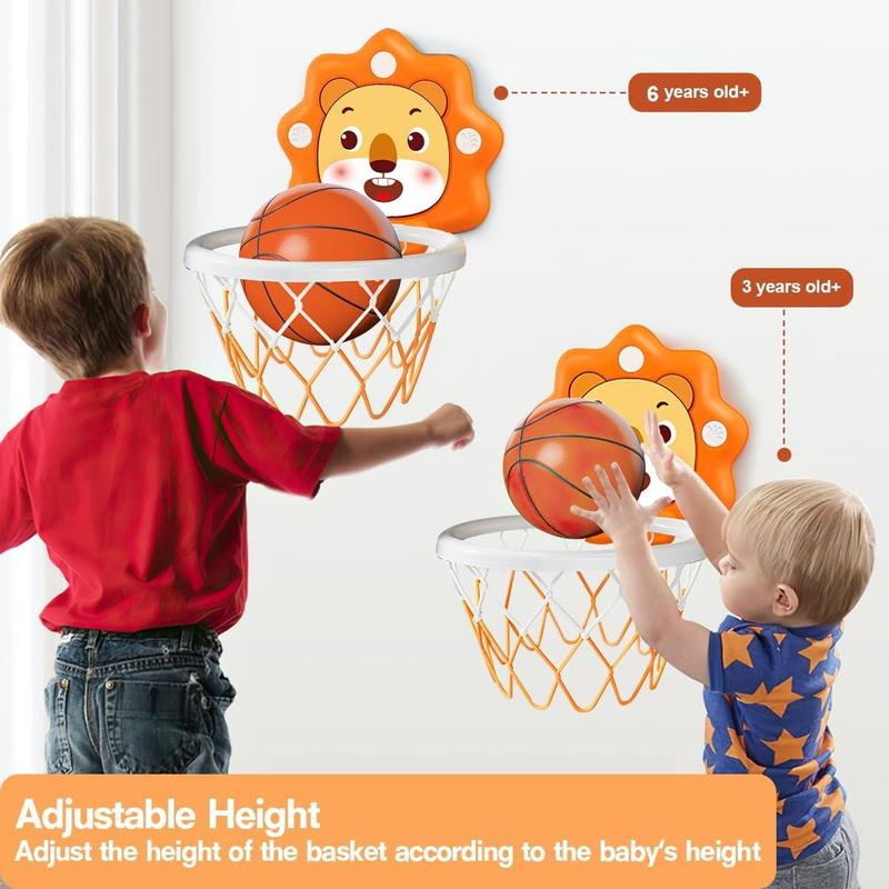 Sport Toys for Kids, Mini Indoor Wall Basketball Hoop Toy Easy to Play for Boys Girls Christmas Birthday Gifts