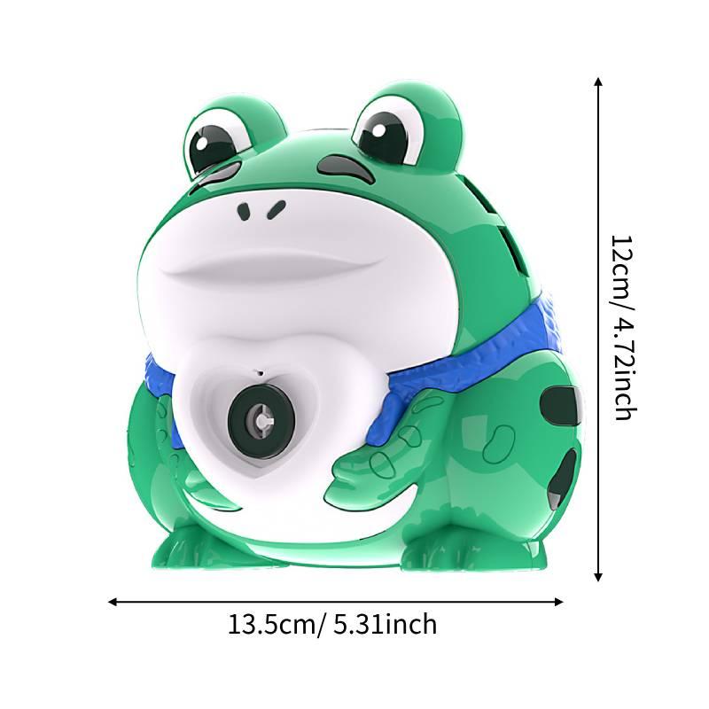 Electric Frog Bubble Machine, Electric Bubble Gun, Automatic Bubble Camera, Children's Cartoon Bubble Camera, Lighting, Music, Frog, Birthday Gift, Children's Gift, Christmas Gift, Christmas Eve Gift