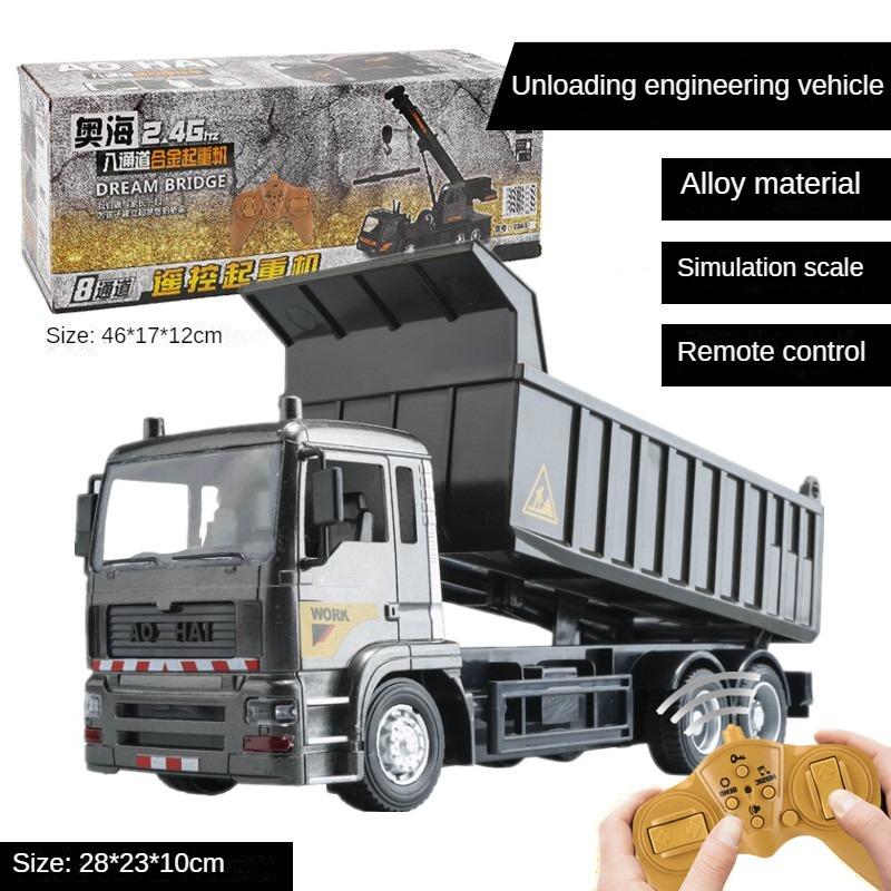 Alloy remote control engineering vehicle,Remote control dump truck crane mixer excavator crane,Simulation alloy engineering vehicle,Remote control vehicle for civil excavation and earth pushing