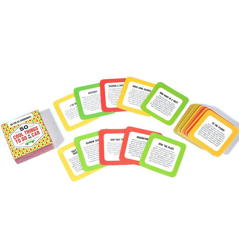 Travel Trivia Card Game, 1 Box 50 Questions on World Geography & Culture, Portable Camping & Holiday Games for Friends & Family Party