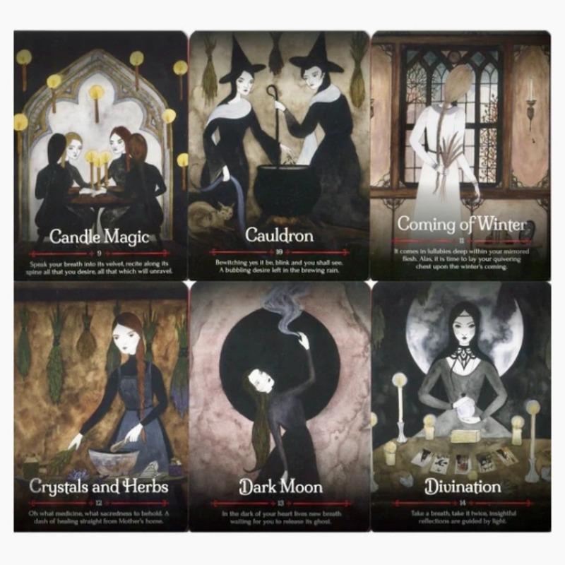 Seasons Of The Witch Themed Card, 1 Box Tarot Card Game, Holiday Party Game for Family Friends Classmate