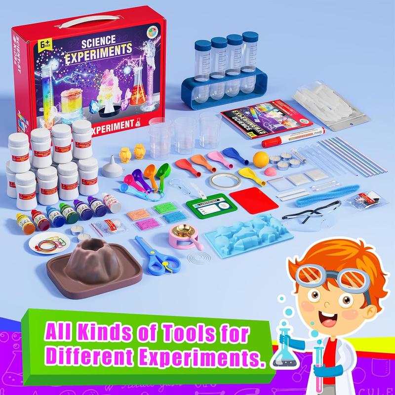 110 Lab Experiments Science Kits for Kids - STEM Projects Educational Scientific Toys for kids 6 7 8 9 10 12 Years Old, Christmas Birthday Gifts for Boys and Girls, Chemistry Set, Learning & Education