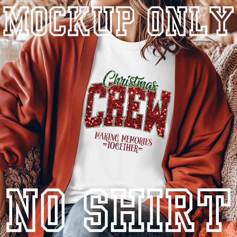 Christmas crew, Heat transfer, press and peel, DIY, Shirt design