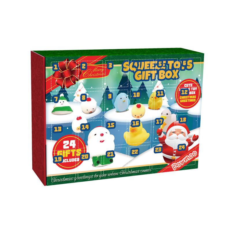 Christmas Stress Balls Advent Calendar - 24 Days of Squeeze Toys for Stress Relief