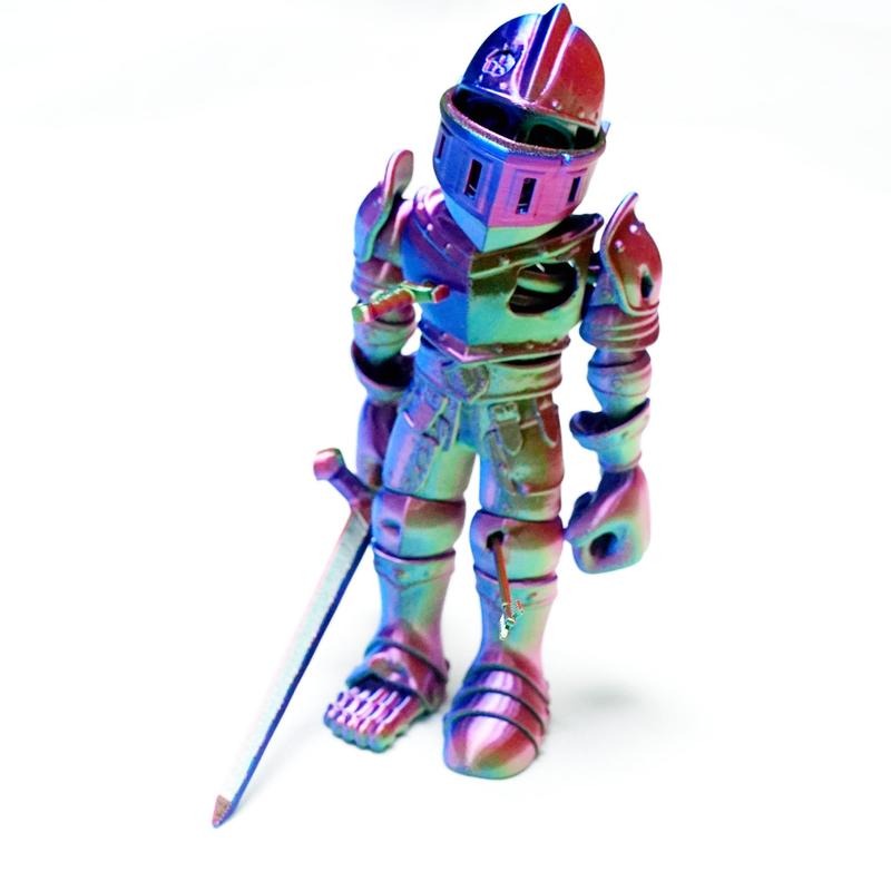 3D Skeleton Laser Warrior Model, Creative Flexible Joint Figure Toy, Birthday Surprise Gift & Desktop Decoration