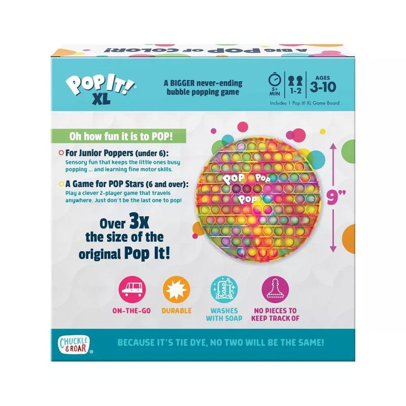 Pop It! XL The Jumbo Never-Ending Bubble Popping Fidget Game - Tie Dye симпл дим