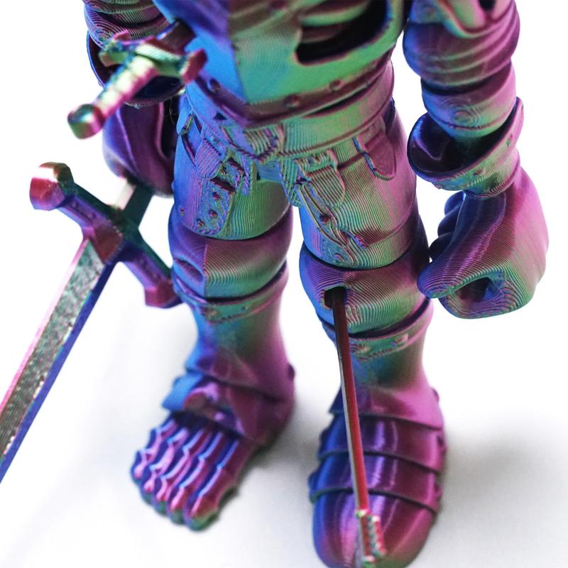 3D Skeleton Laser Warrior Model, Creative Flexible Joint Figure Toy, Birthday Surprise Gift & Desktop Decoration