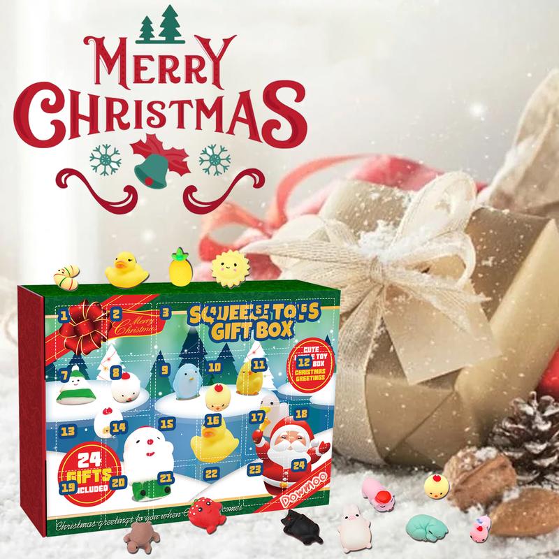 Christmas Stress Balls Advent Calendar - 24 Days of Squeeze Toys for Stress Relief