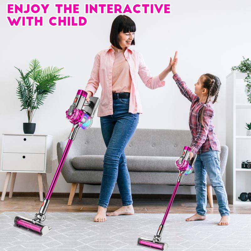 4-in-1  Vacuum That Really Work, Toddler Pretend Play  Toy Set W  Light & Sound, Interactive Toy Cleaner Birthday Idea for 2 3 4 5 6+ Year Girl Boy Cleaning  clean toy     vacuum montessori  cooking toy  vacuum toy vacuum Vacuum Cleaner with Music