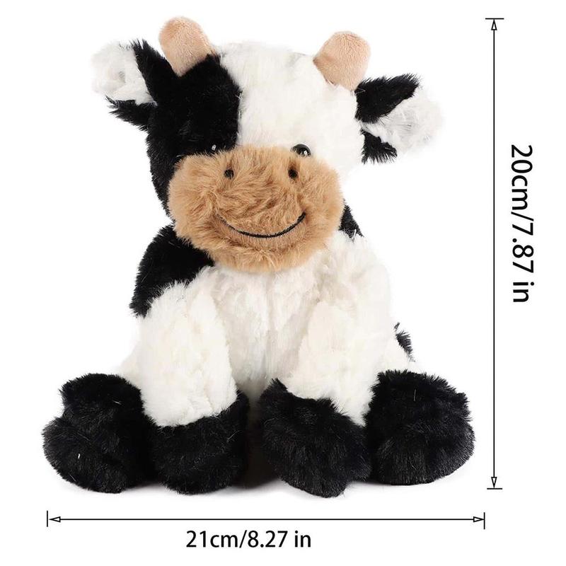 Spring Cute Cow Design Plush Toy for Teens and Adults and Pets, Summer Gifts, Plush Animal for Home Decor, Stuffed Animal Toy, Cute Sitting Cow Stuffed Animals, Cow Plush Stuffed Plushies, Birthday Gift