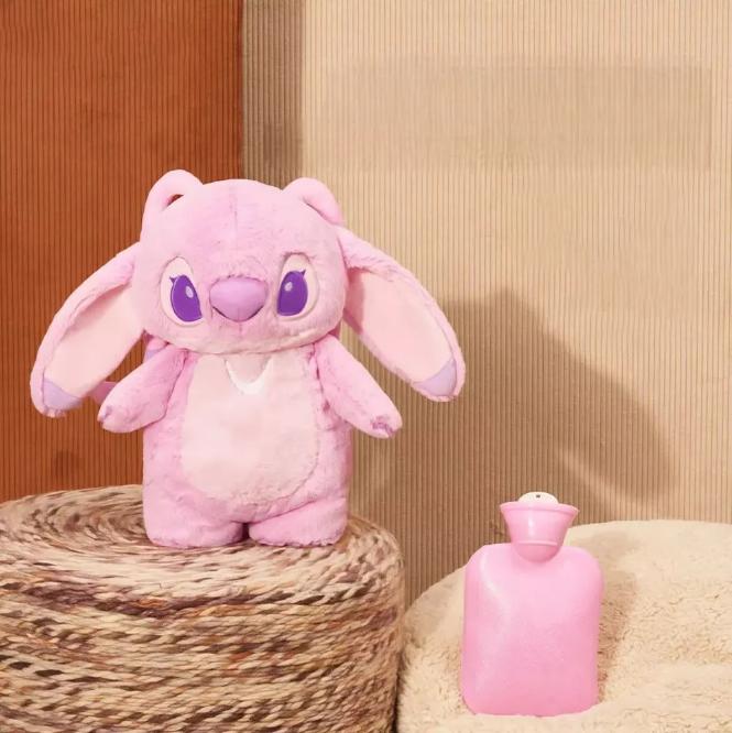 Cartoon Anime  Cute Plush Dolls WithHot Water Bottles Behind Them