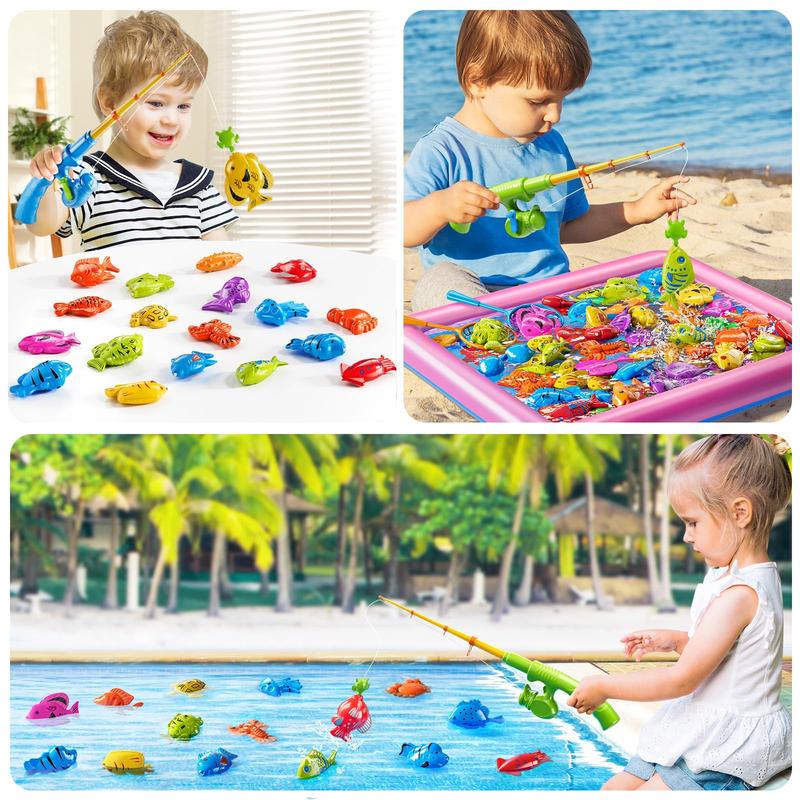 Fishing Toy , Bath Toy for Child, Lodestone Fishing Pole, Summer Water Toys for , Outdoor and Indoor Toys, Gifts for Birthday and Holidays