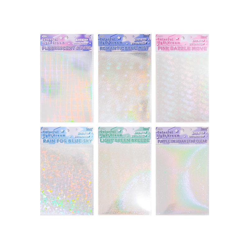 Shinny Laser Fantasy Series Sticker, 6 Counts set Waterproof PET Material Colorful Fantasy Series Sticker, DIY Decoration for Scrapbook, Phone Case, Water Cup