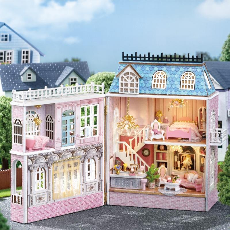 Romantic Castle Building Blocks, DIY Building Blocks Kit, Miniature House Building Kit, Perfect Gift for Adults