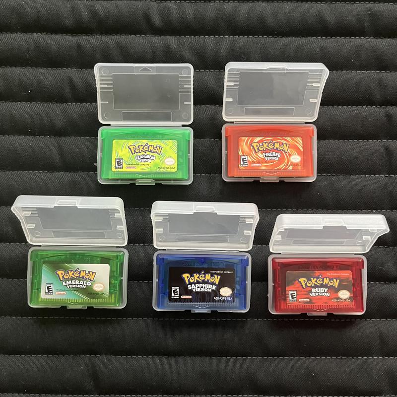 Popular Pokemen GBA Games (Emerald, Leaf, Ruby, Sapphire, Fire)