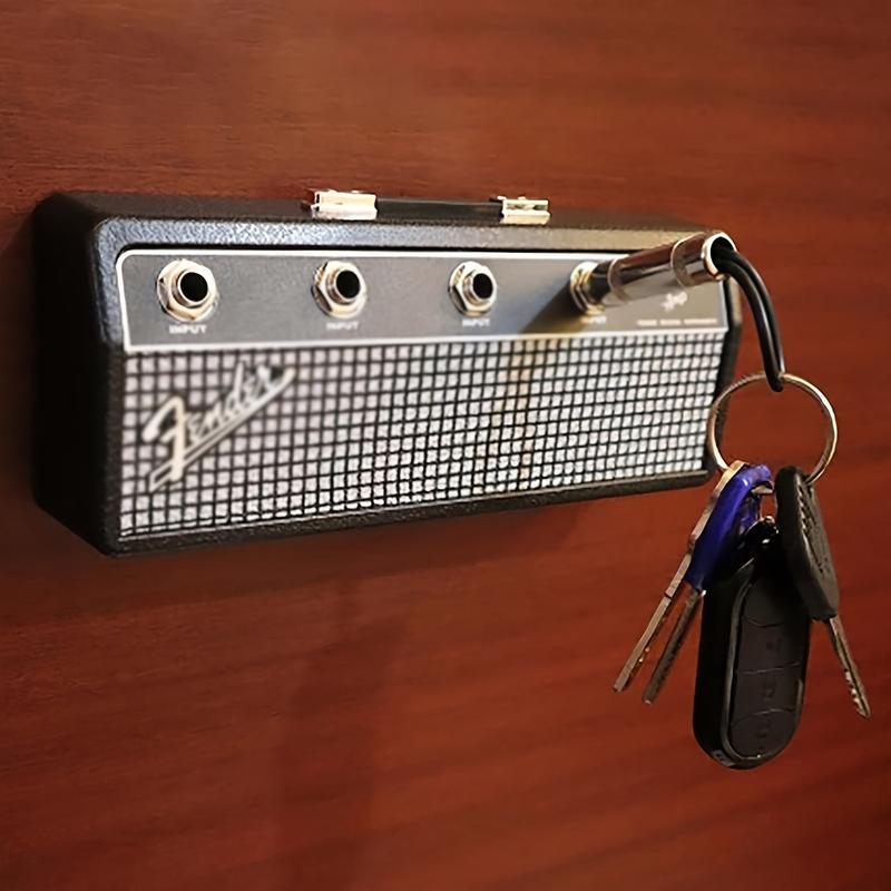 Guitar Amp key holder includes 4 guitar socket keys and 1 wall mounting kit. Quick and easy installation.