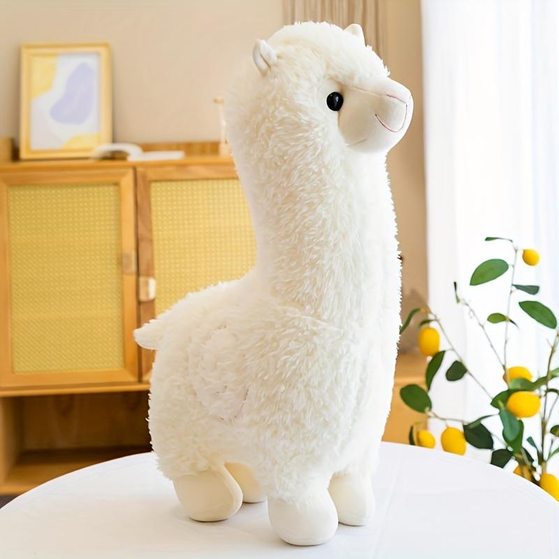 23cm 9.6-inch Cuddly Alpaca Doll Plush Toy, Soft Stuffed Animal Toy Furry Doll Pillow Cloth Doll Birthday Gift Toy Valentine's Day Xmas Christmas Wedding Anniversary Presents Gifts