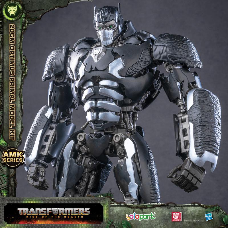 Transformers Toys: Rise of the Beasts Movie -  Optimus Prime, Bumblebee, Optimus  Primal, Scourge, Cheetor and Rhinox Action Figure - Pre-assembled Model Kit from the YOLOPARK AMK Series