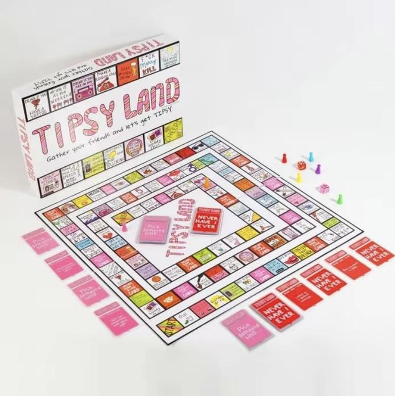 [2024 Newest] Tipsyland Drinking Board Game for Adults, Party Funny Drinking Games, Interactive Drinking Board Games for Adults, Party Drinking Games