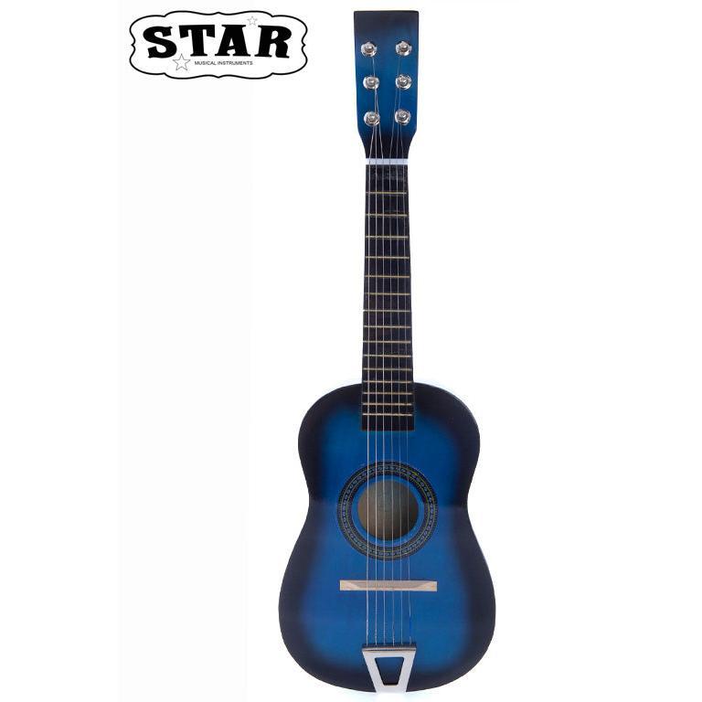 Star Kids Acoustic Toy Guitar 23 Inches Blue Color,