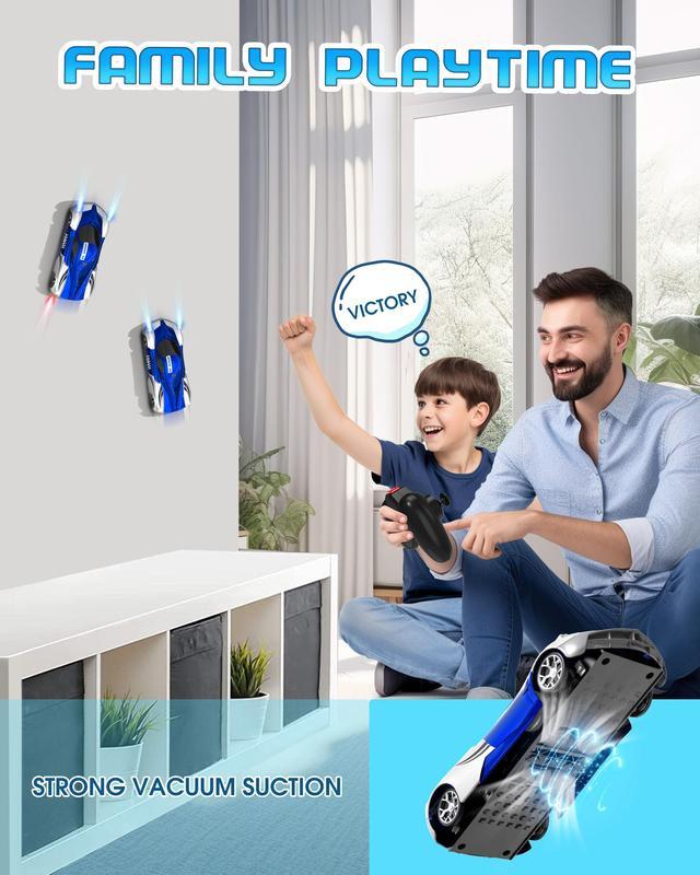 Wall Climbing Car,Electric Remote Toy Racing, with LED Ught High-Speed Hobby Toy Vehicle,RC Car Gifts for Age3 456 78 9Year Old Boys Girls