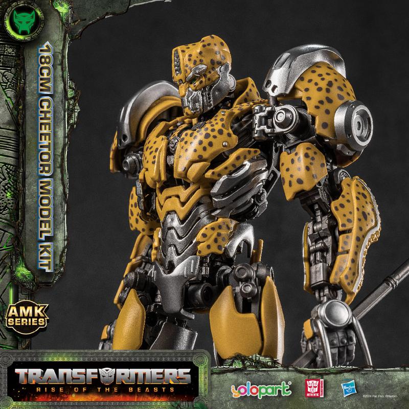 Transformers Toys: Rise of the Beasts Movie -  Optimus Prime, Bumblebee, Optimus  Primal, Scourge, Cheetor and Rhinox Action Figure - Pre-assembled Model Kit from the YOLOPARK AMK Series