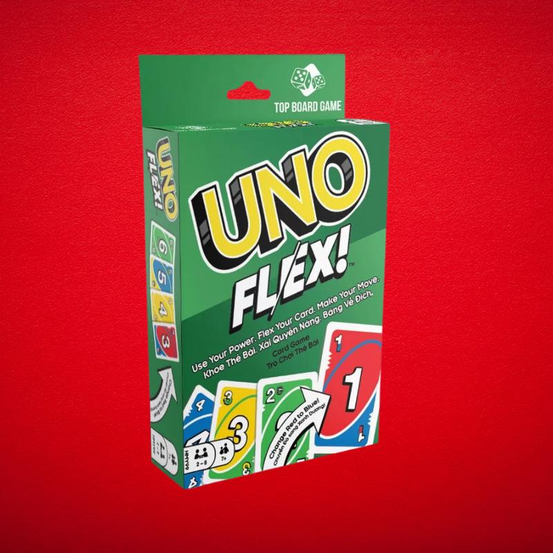 COMBO of 3 UNO FLIP, UNO, and UNO Flex - 330 UNO cards for a fun board game experience with family and friends