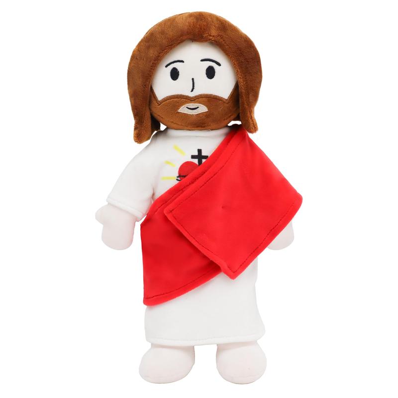 Yelakey Sacred Heart of Jesus Plush Toys Stuffed toys plushies for kids children,  Lovely Religious Gift, Christian Baptism Gift, Thanksgiving Christmas Gift