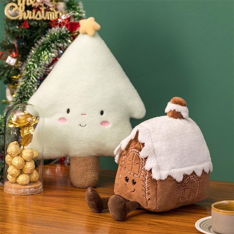 Plush toy Gingerbread house Christmas gift Gingerbread man Children's day toy