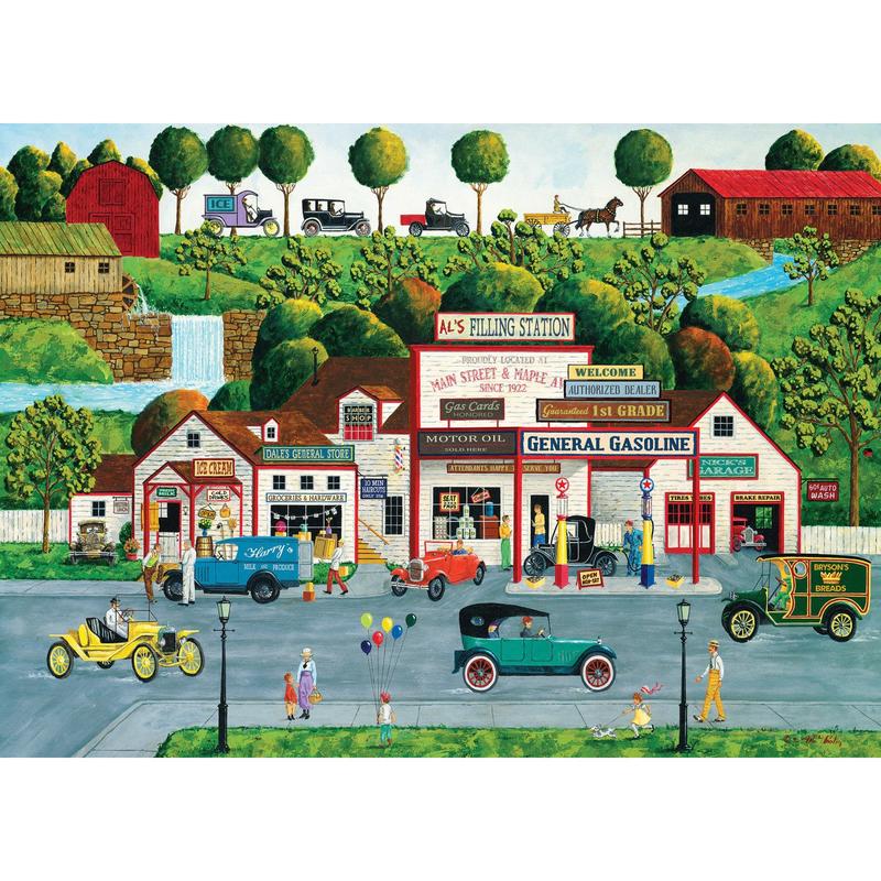 MasterPieces - Hometown Gallery - The Old Filling Station 1000 Piece Puzzle