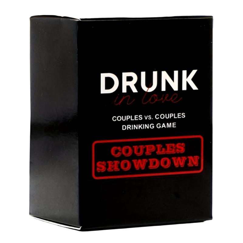 Drunk in Love Couples Drinking Game Card, 1 Set Entertaining Fun Games for Adults, Creative Small Gift, Holiday Party Fun Game Box and Gift