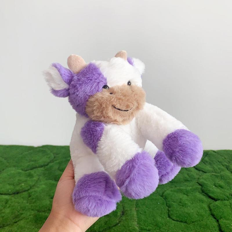 Spring Cute Cow Design Plush Toy for Teens and Adults and Pets, Summer Gifts, Plush Animal for Home Decor, Stuffed Animal Toy, Cute Sitting Cow Stuffed Animals, Cow Plush Stuffed Plushies, Birthday Gift