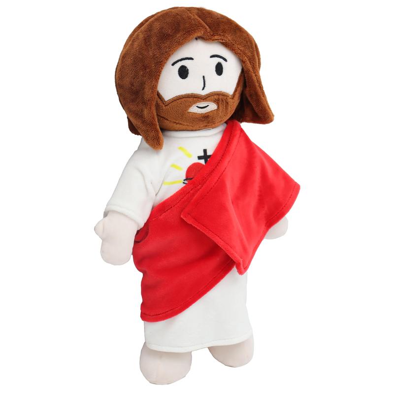 Yelakey Sacred Heart of Jesus Plush Toys Stuffed toys plushies for kids children,  Lovely Religious Gift, Christian Baptism Gift, Thanksgiving Christmas Gift