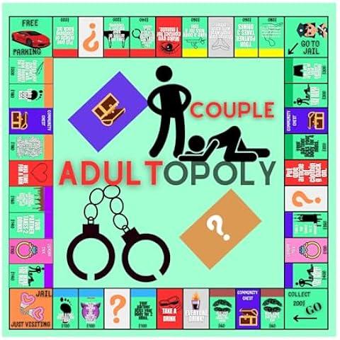 Adultopoly Board Game Couples Adultopoly Date Night Game Fun Interactive Relationship Card Game Conversation Cards For Couples