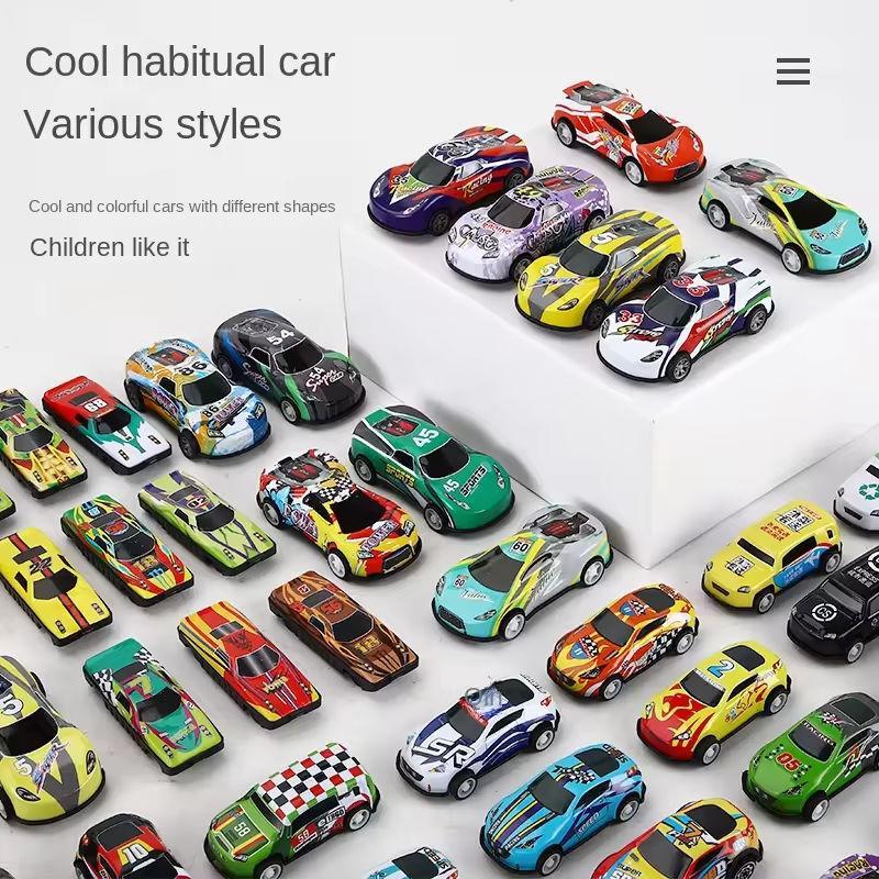 Random Car Toy with Storage Box, 20 30 50pcs Pull Back Car Toy, Classic Car Model Toy, Mini Toy Race Cars, Birthday Gifts