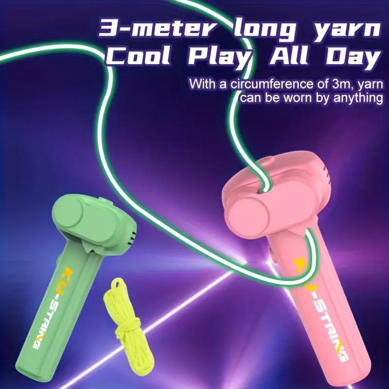 USB Rechargeable Electric Rope Launcher - Interactive Luminous Toy for Family Fun & Party Games, Perfect Christmas & Birthday Gift