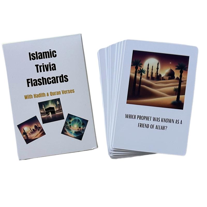 Islamic Trivia Cards with Hadith and Quran Verses, Islamic Question and Answer, Islamic Game Card, Islamic quiz game, Islamic educational cards, Islamic Flashcards, Muslim Game, Muslim Trivia, Islamic Studies, Islamic Game, Muslim Gift, Islamic Gift, Eid