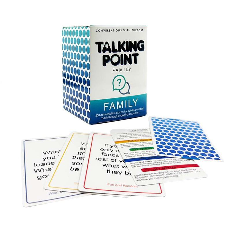 Talking Point Family Conversation Card, 200pcs box Family Conversation Card, Party Activity Supplies for Parent-child Bonding