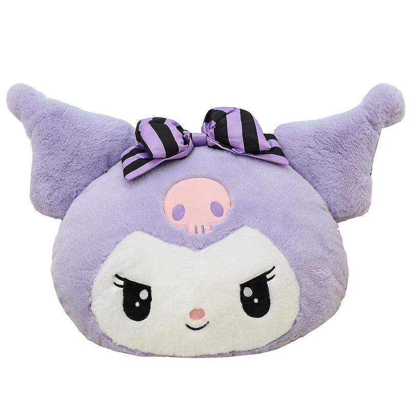 50- 70cm Sanrio Plush Kuromi Melody Pillow Cushion Cute Cartoon Doll Sofa Valentine Day Kawaii Girlfriend Birthday Present