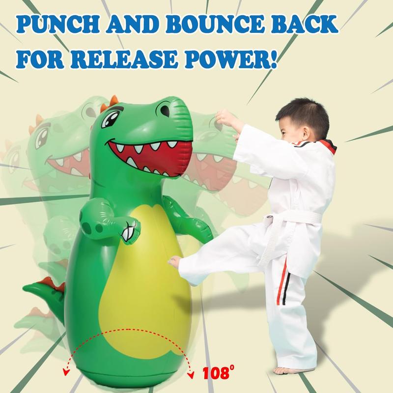 Inflatable Punching Bag for - Durable Bop Bag  for  with Instant Bounce , Toys for  3-5, 5-7,  for Boys and Girls (47 Tall)