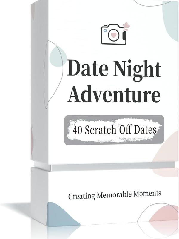 40 Date Ideas Card Games for Couples Date Night - Unique Date Deck Scratch Off Cards, Gifts for Boyfriend - Romantic Newlywed and Wedding Anniversary Couples Gifts for Him and Her