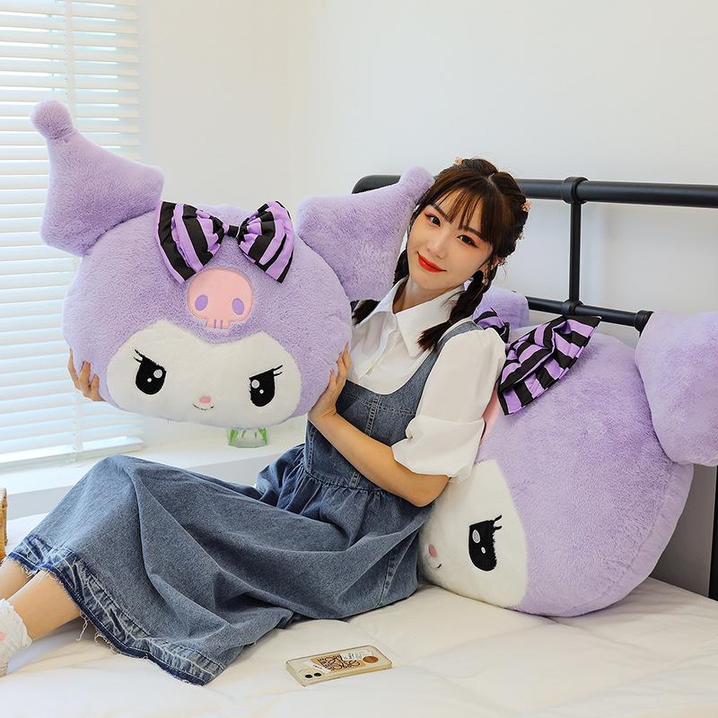 50- 70cm Sanrio Plush Kuromi Melody Pillow Cushion Cute Cartoon Doll Sofa Valentine Day Kawaii Girlfriend Birthday Present