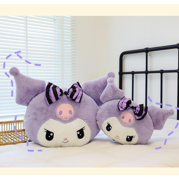 50- 70cm Sanrio Plush Kuromi Melody Pillow Cushion Cute Cartoon Doll Sofa Valentine Day Kawaii Girlfriend Birthday Present